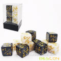 12 قطعة 16 مم عدادات النرد الرمز المميز D6 D6 Dice Cube Loyalting Counter Dice متوافق مع MTG ، CCG ، ملحق ألعاب البطاقة